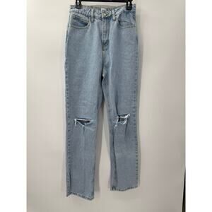 Princess Polly Women’s Distressed Light Wash Jeans Size 6 –‎ Trendy Fit